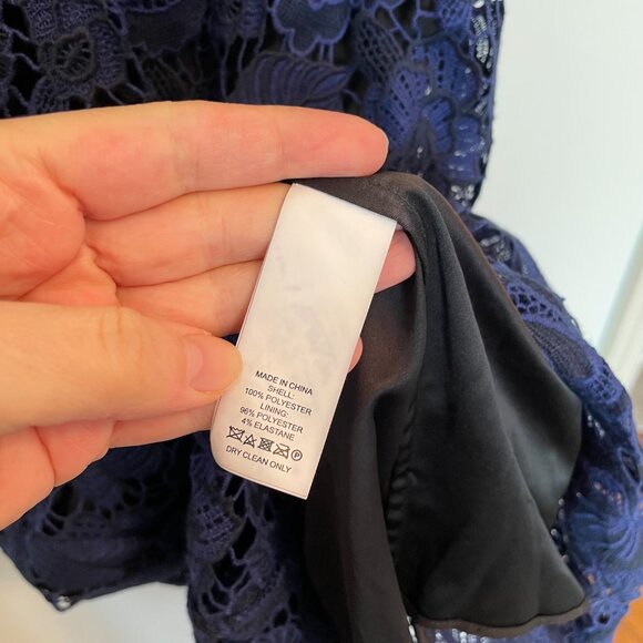 KATE SPADE Bicolor Lace Floral Sheath Midi Knee Length Dress \\ 0 - Picture 7 of 9